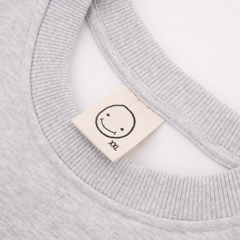 LUCREW College Sweatshirt grau melange