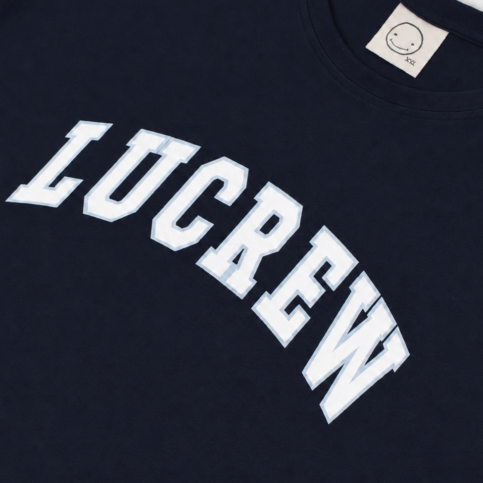 LUCREW College Shirt dunkelblau