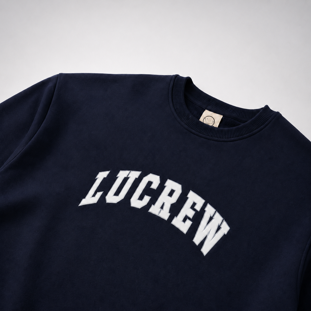 LUCREW College Sweatshirt dunkelblau