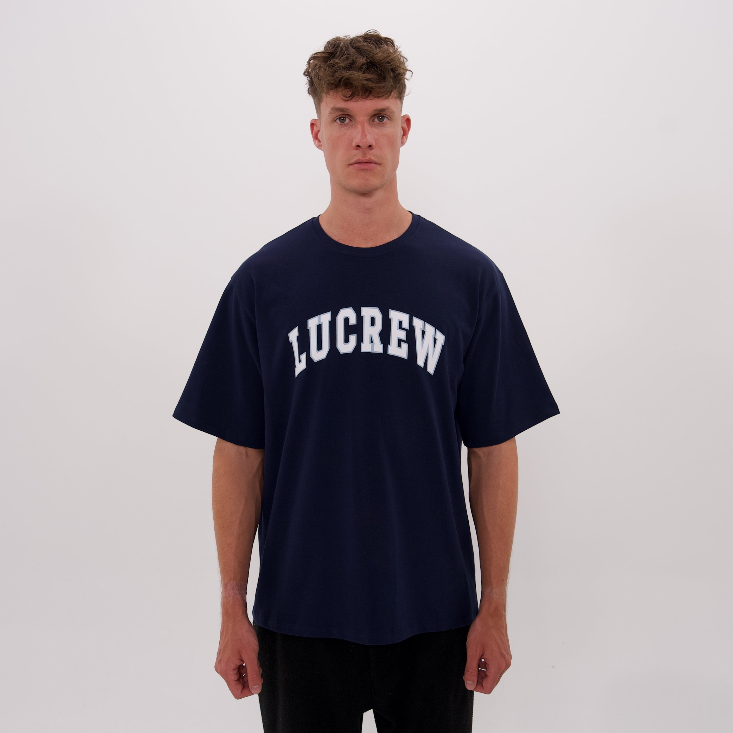 LUCREW College Shirt dunkelblau