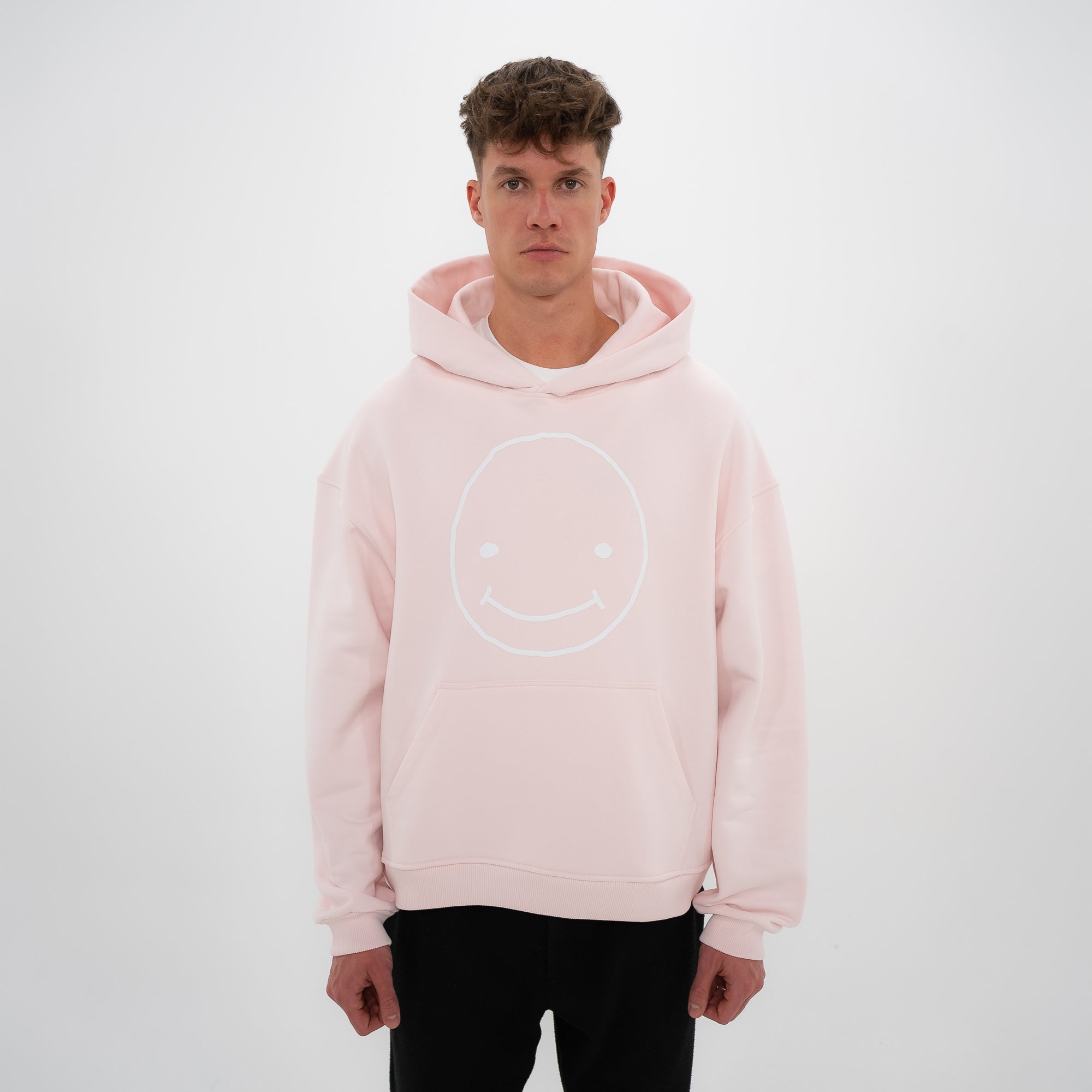 Smileyface Hoodie rosa