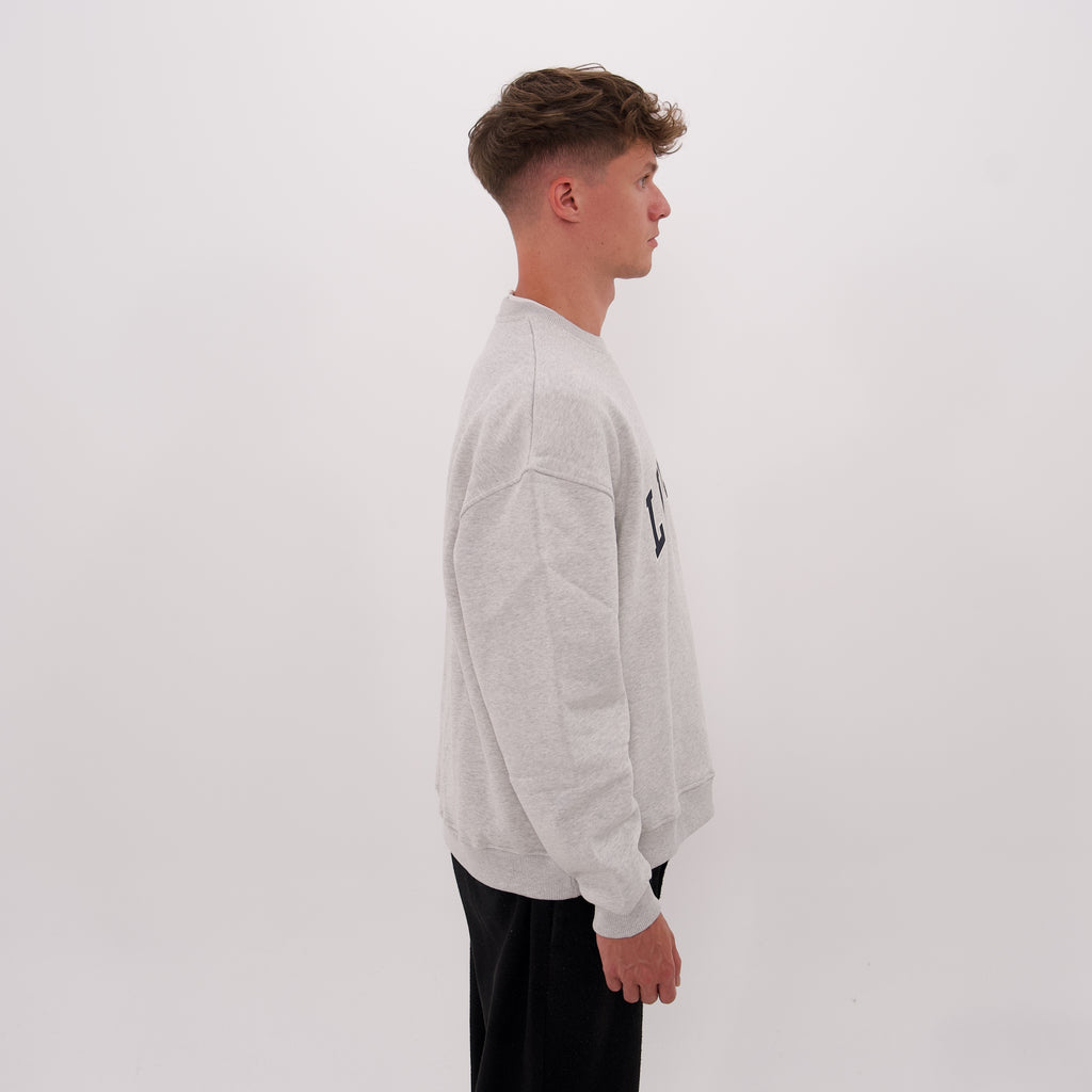LUCREW College Sweatshirt grau melange