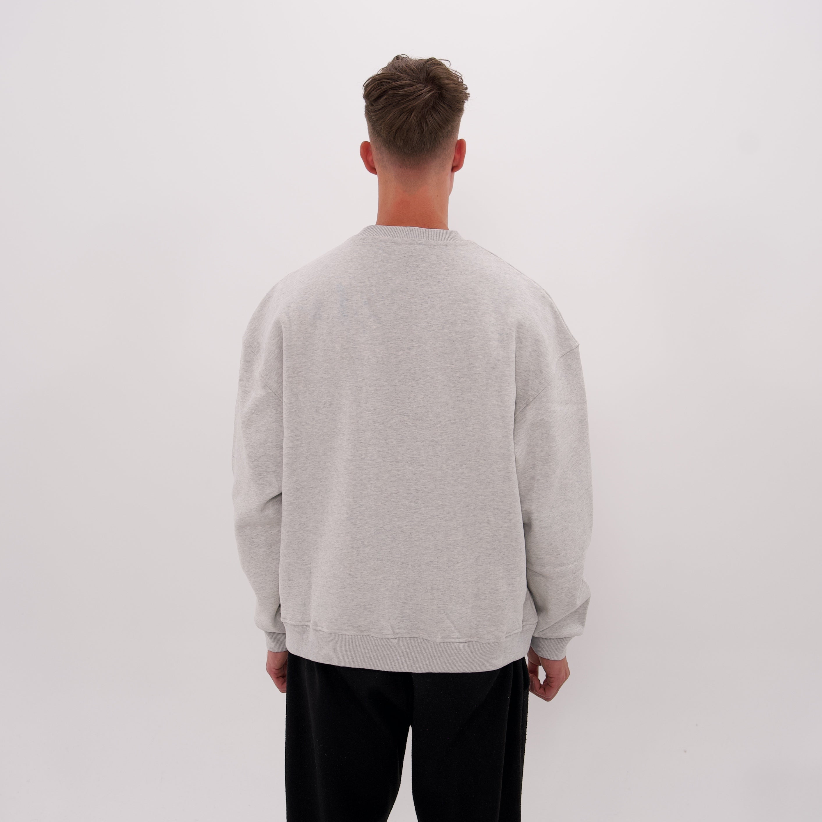 LUCREW College Sweatshirt grau melange