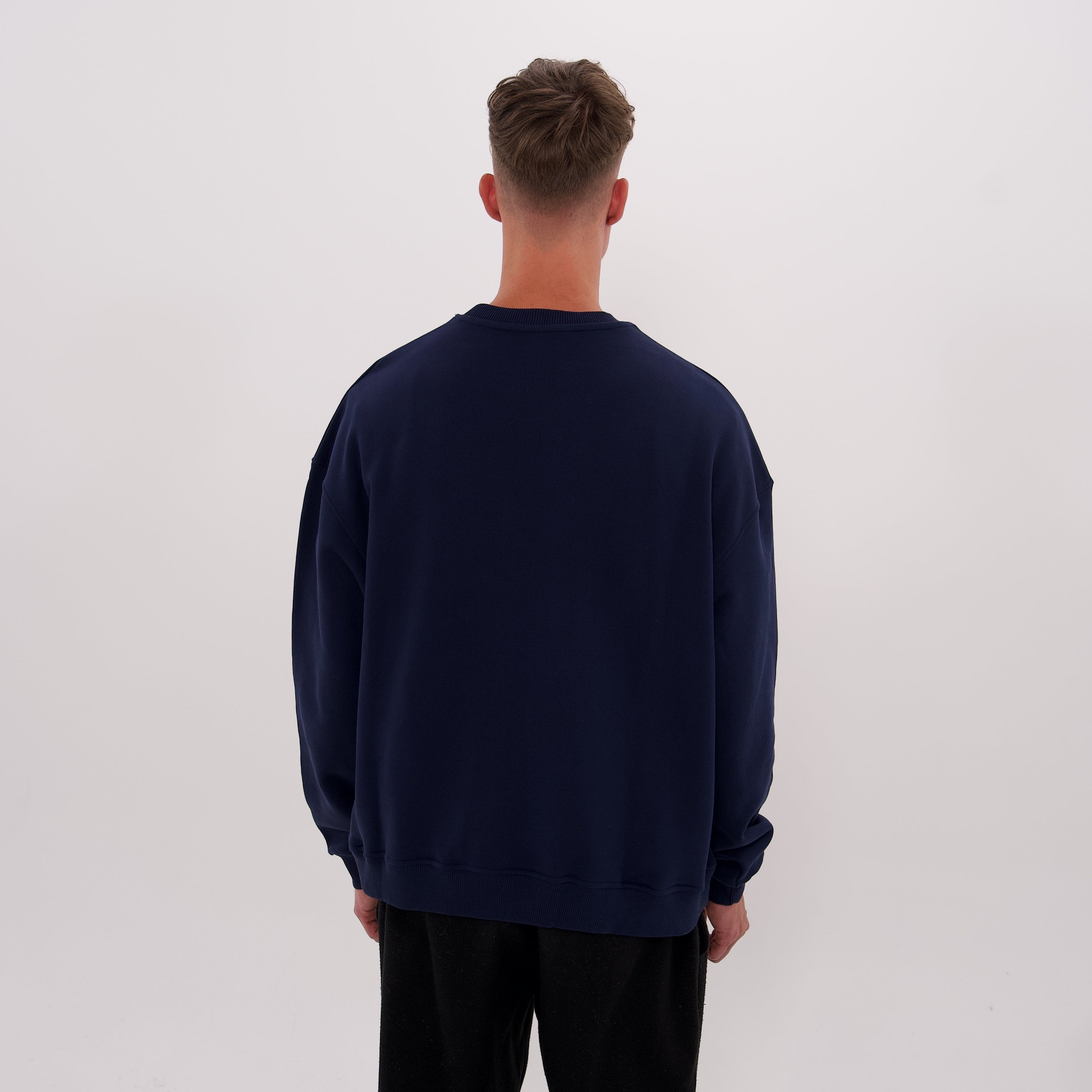 LUCREW College Sweatshirt dunkelblau