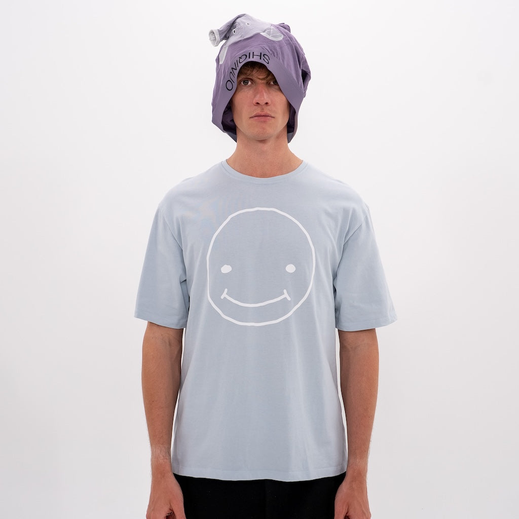 Smileyface Shirt hellblau