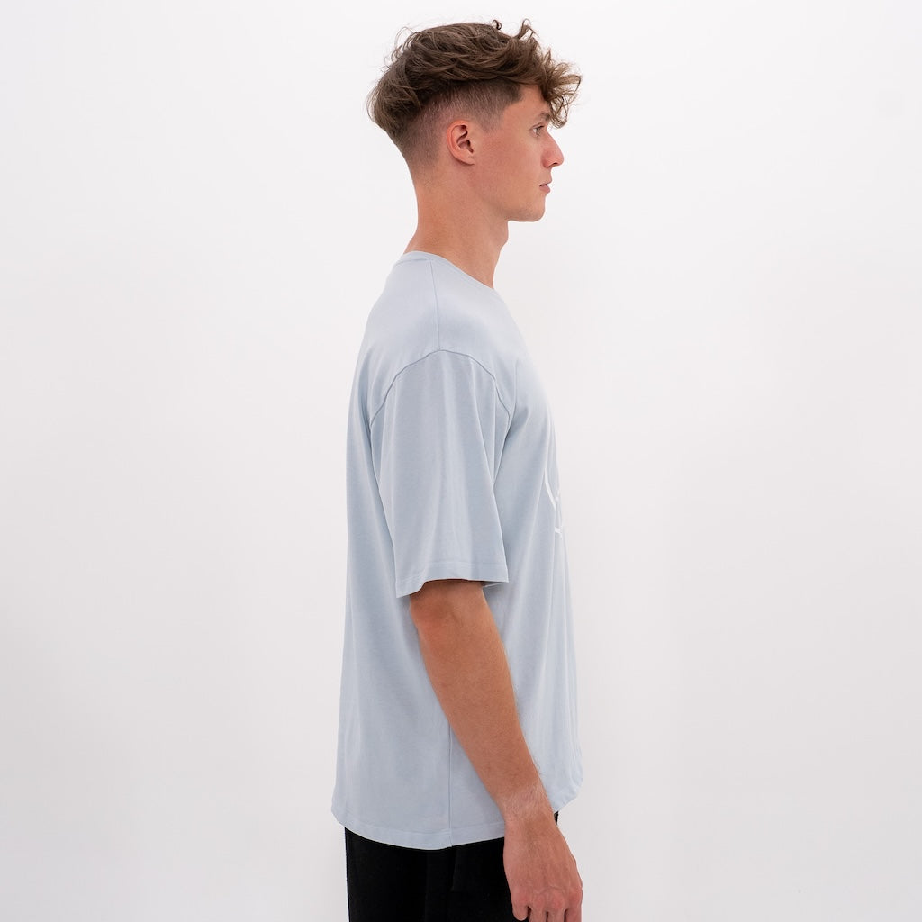 Smileyface Shirt hellblau