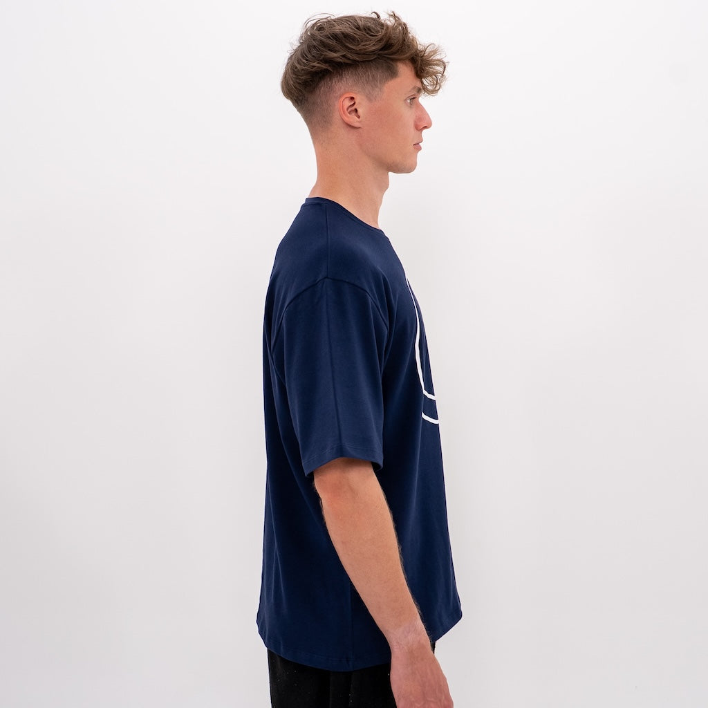 Smileyface Shirt dunkelblau