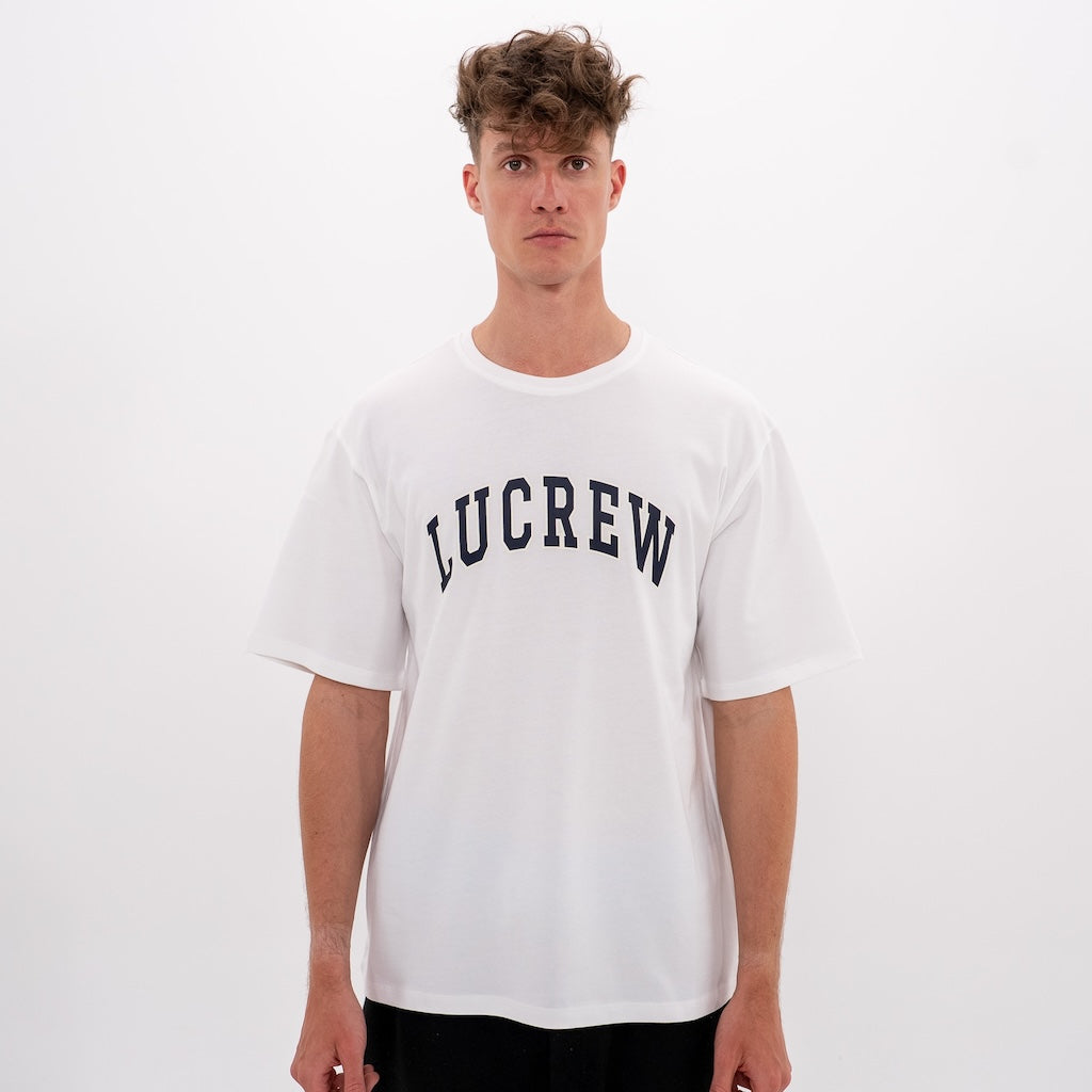 LUCREW College Shirt weiß