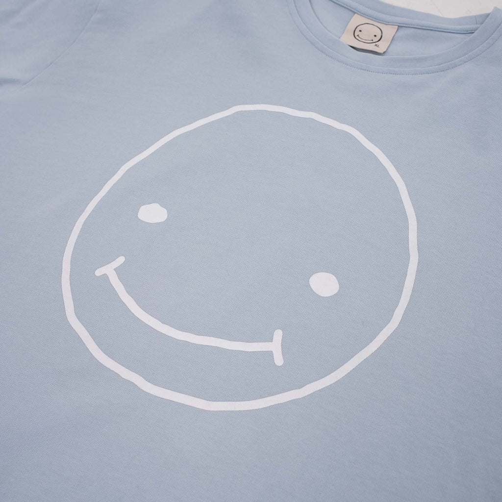 Smileyface Shirt hellblau