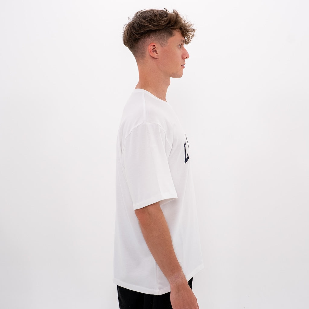 LUCREW College Shirt weiß