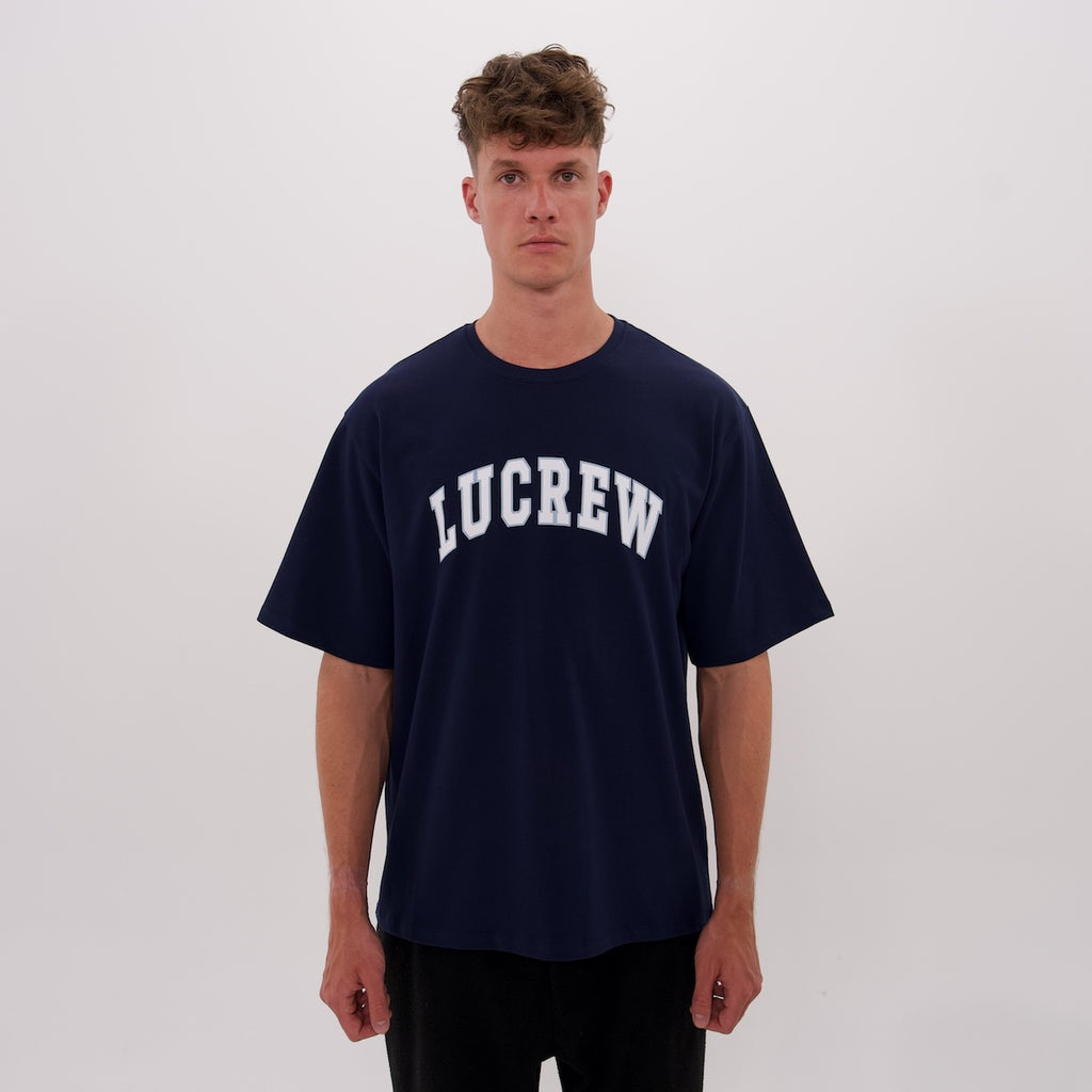 LUCREW College Shirt dunkelblau