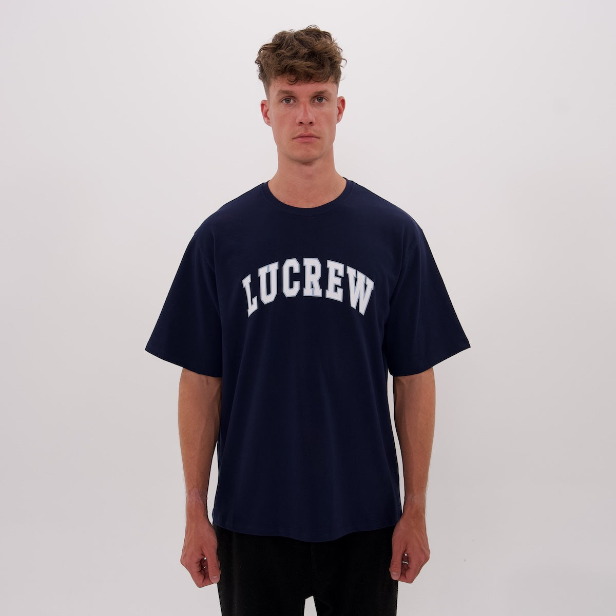 LUCREW College Shirt dunkelblau