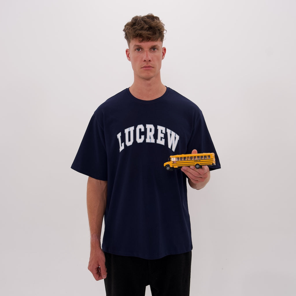 LUCREW College Shirt dunkelblau