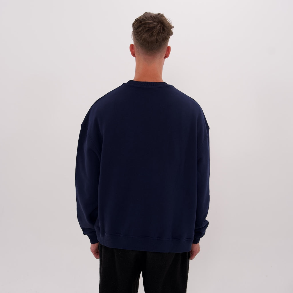 LUCREW College Sweatshirt dunkelblau