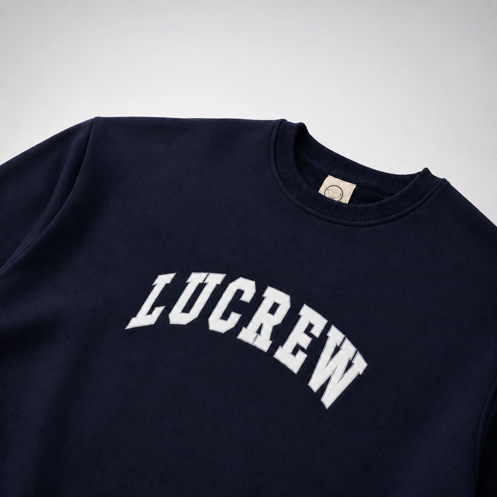 LUCREW College Sweatshirt dunkelblau