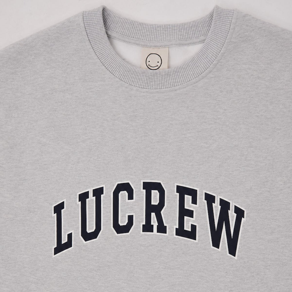 LUCREW College Sweatshirt grau melange