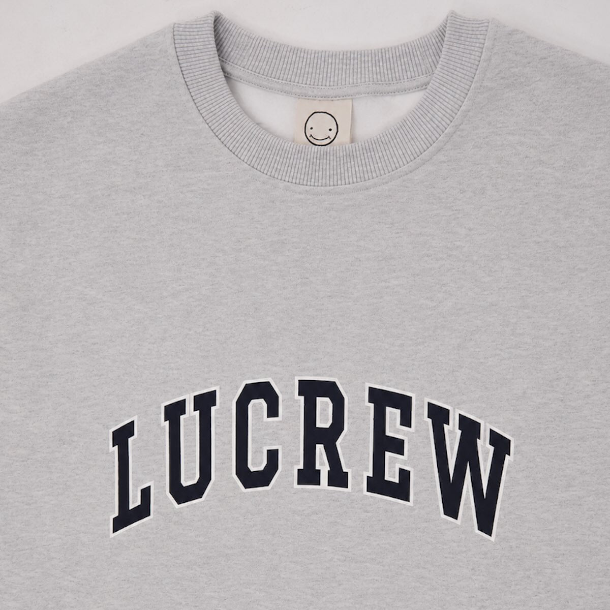 LUCREW College Sweatshirt grau melange