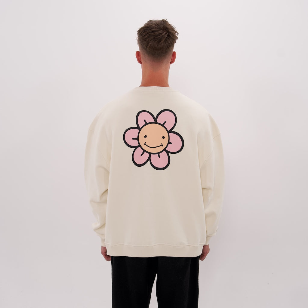 LUCREW Flower Sweatshirt marshmallow