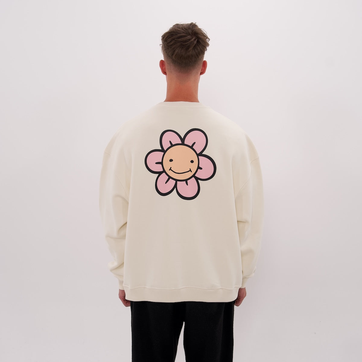 LUCREW Flower Sweatshirt marshmallow