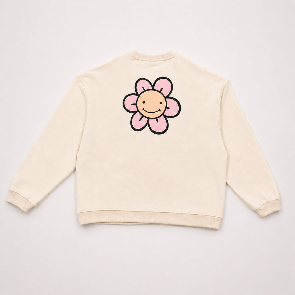 LUCREW Flower Sweatshirt marshmallow