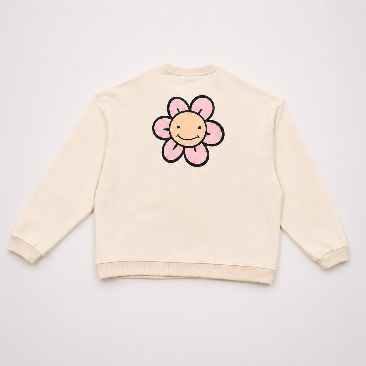 LUCREW Flower Sweatshirt marshmallow