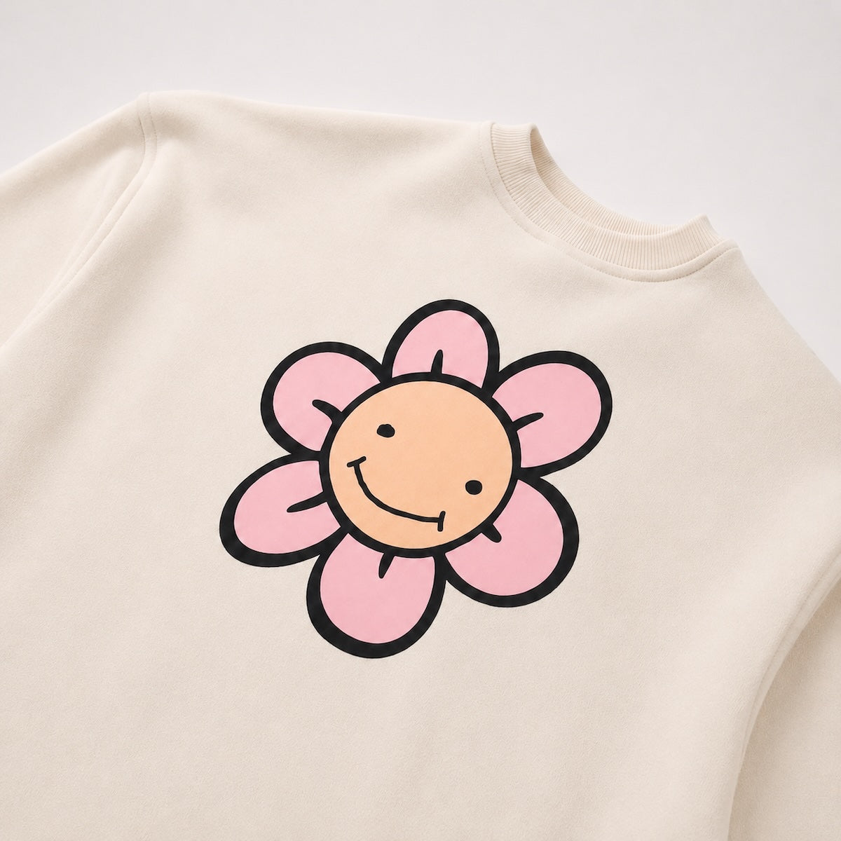 LUCREW Flower Sweatshirt marshmallow