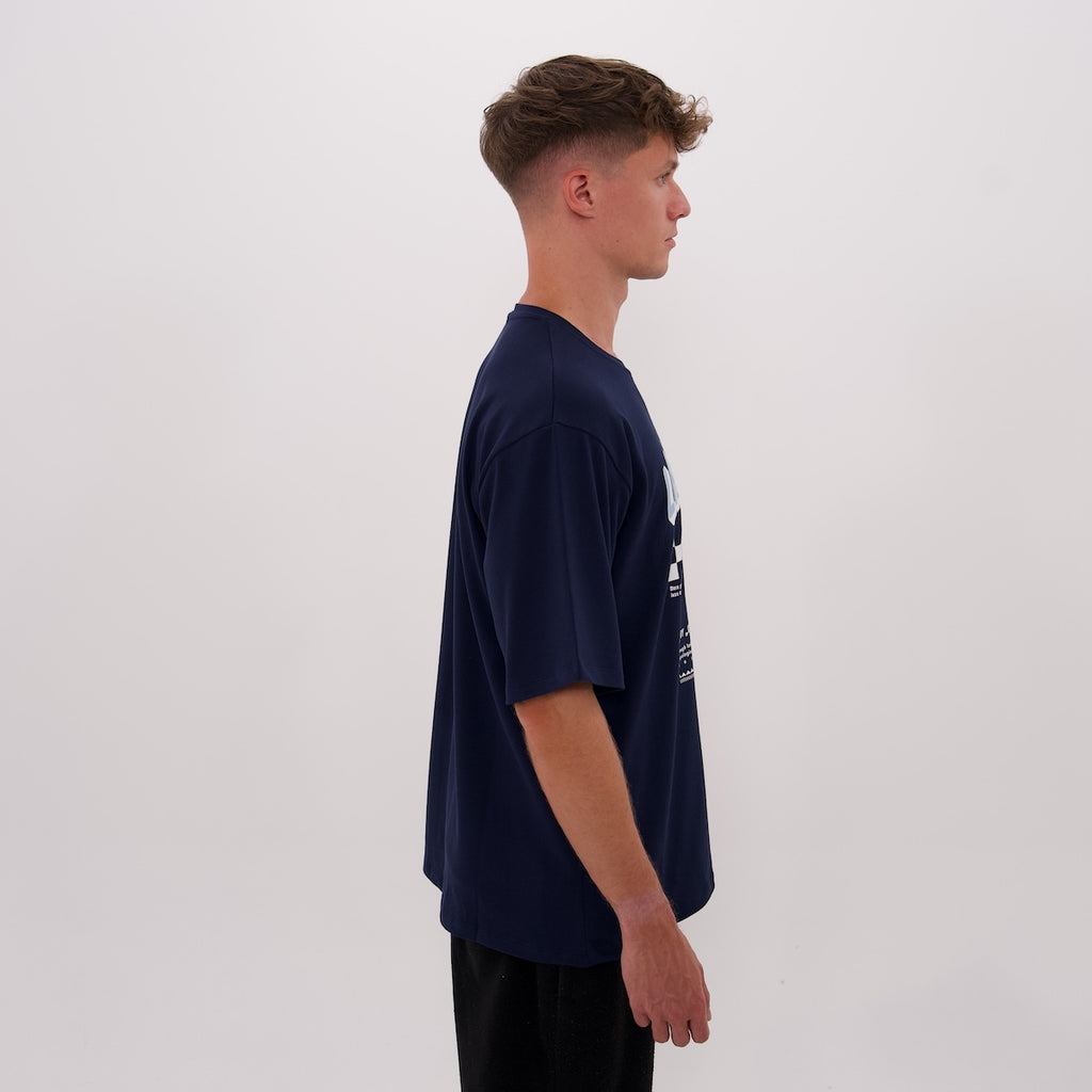 LUCREW Lachkeks Shirt dunkelblau