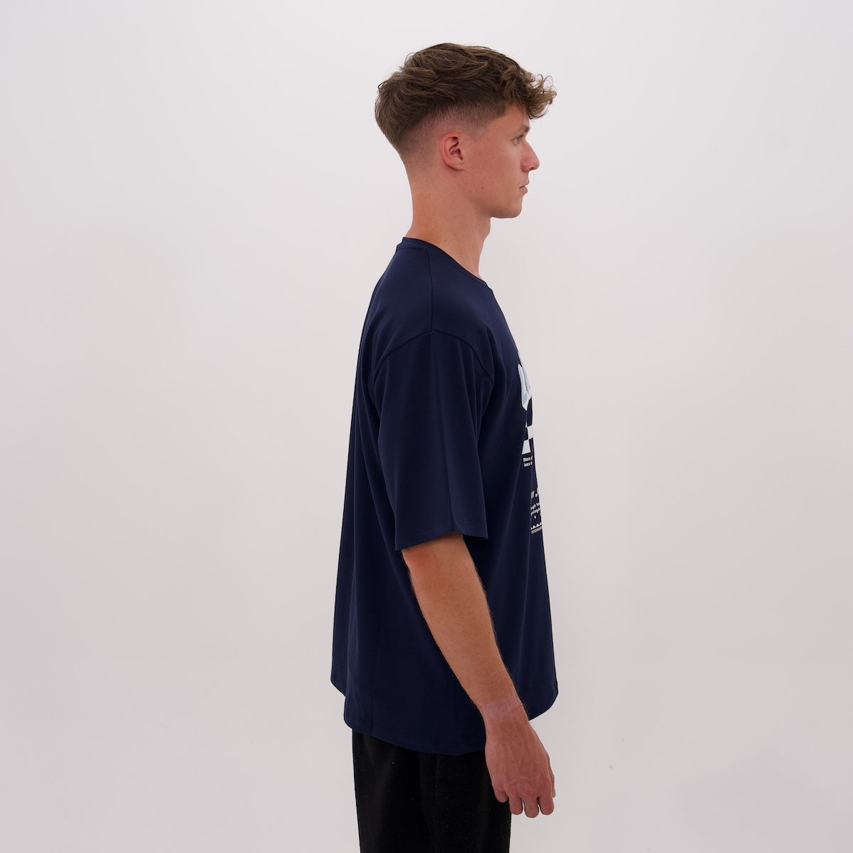 LUCREW Lachkeks Shirt dunkelblau