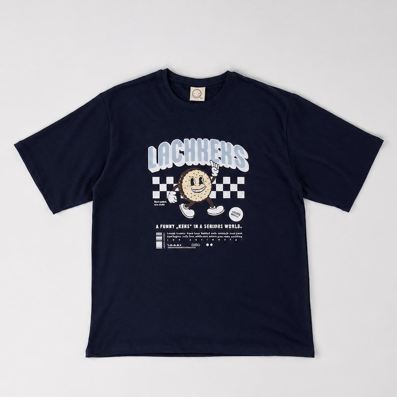 LUCREW Lachkeks Shirt dunkelblau