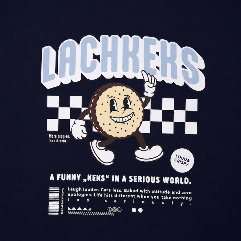 LUCREW Lachkeks Shirt dunkelblau