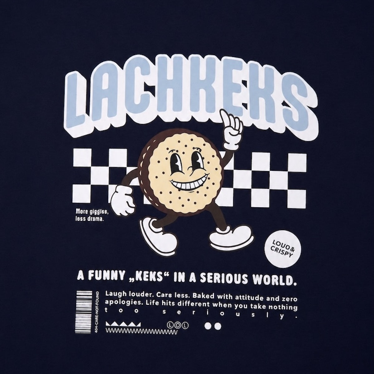 LUCREW Lachkeks Shirt dunkelblau