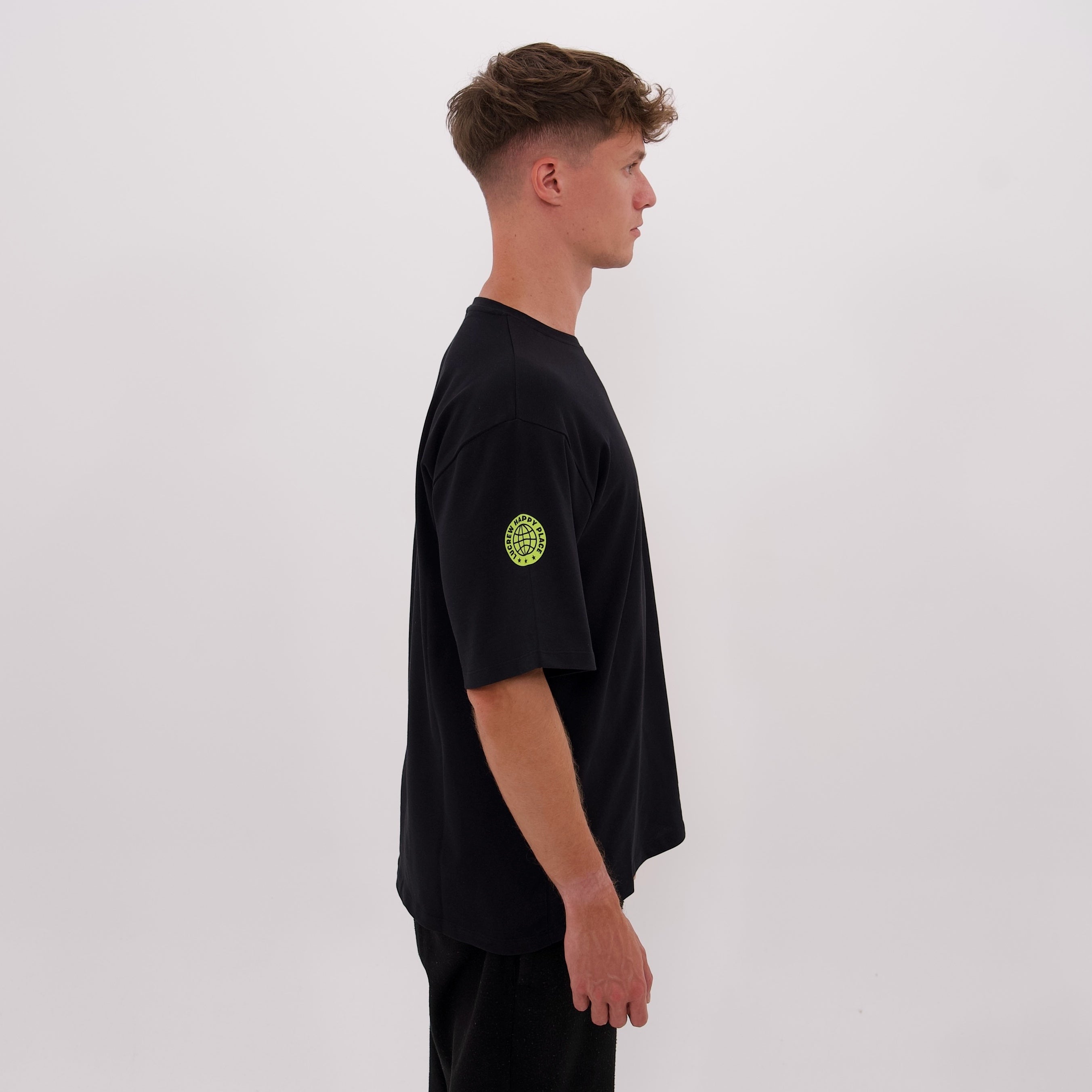 LUCREW Patches Shirt schwarz