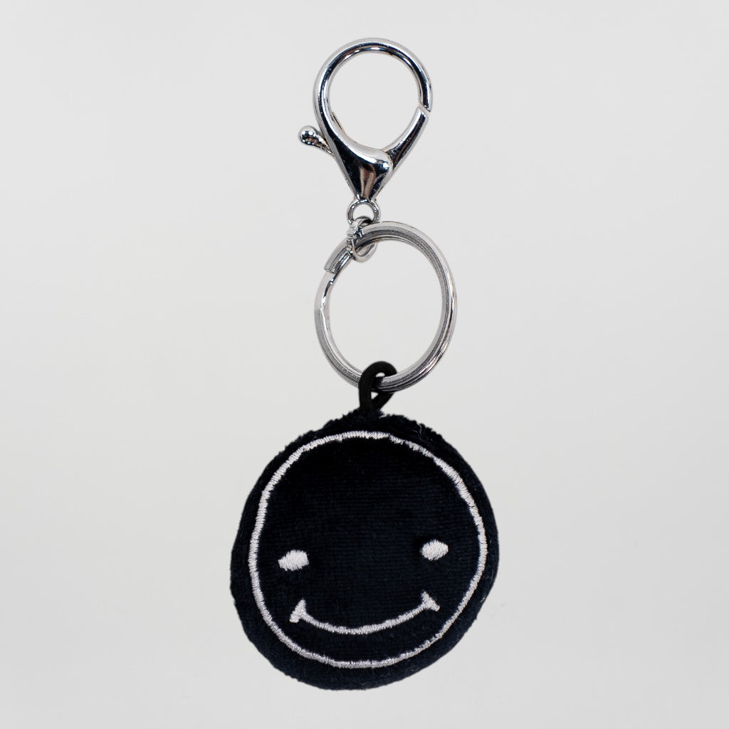 Smileyface Schlüsselanhänger schwarz