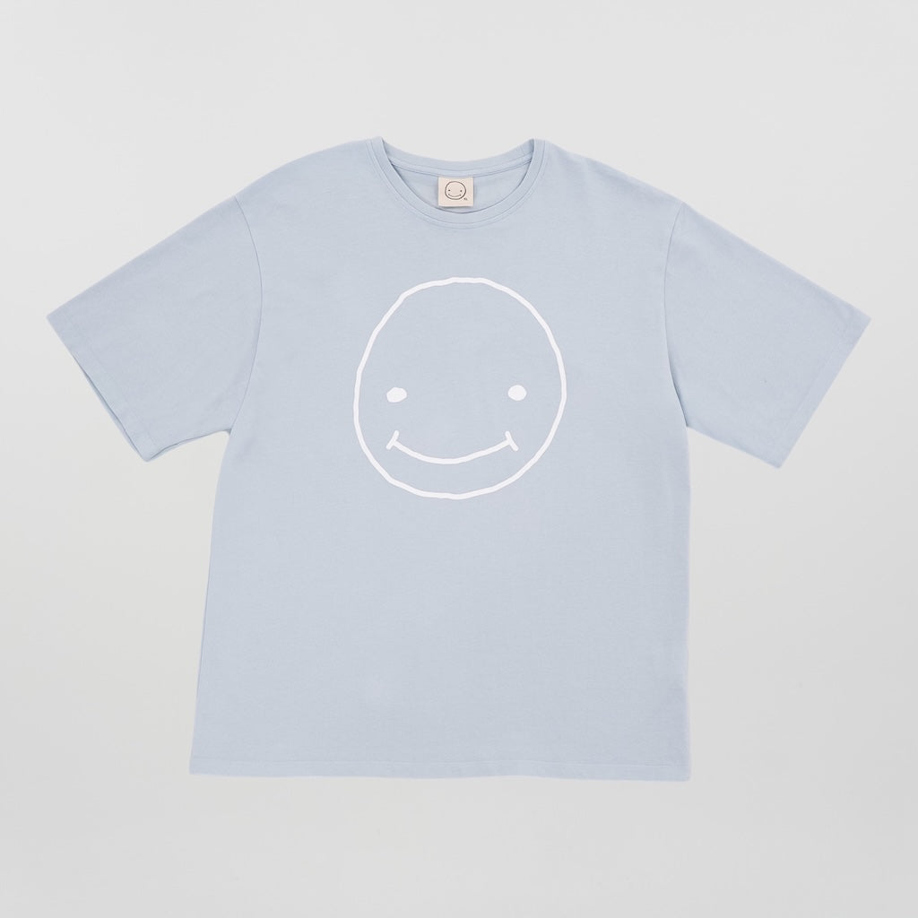 Smileyface Shirt hellblau