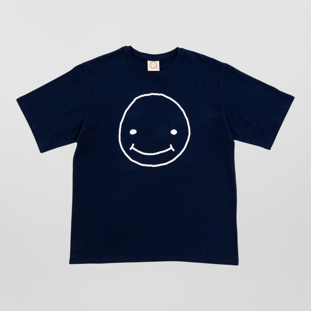 Smileyface Shirt dunkelblau