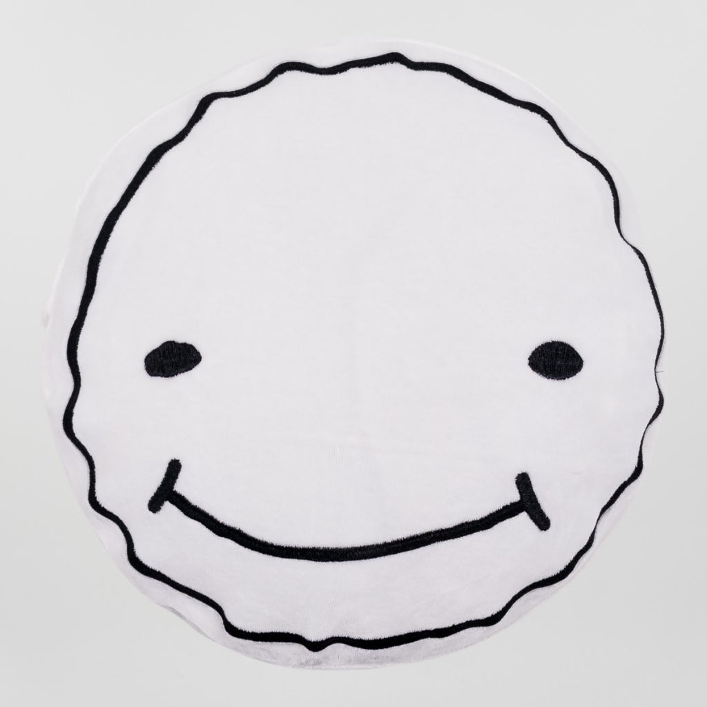 Smileyface Kissen weiß