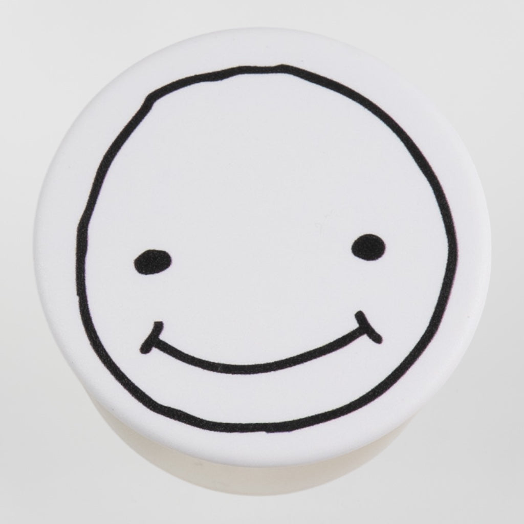 Smileyface Popsocket weiß