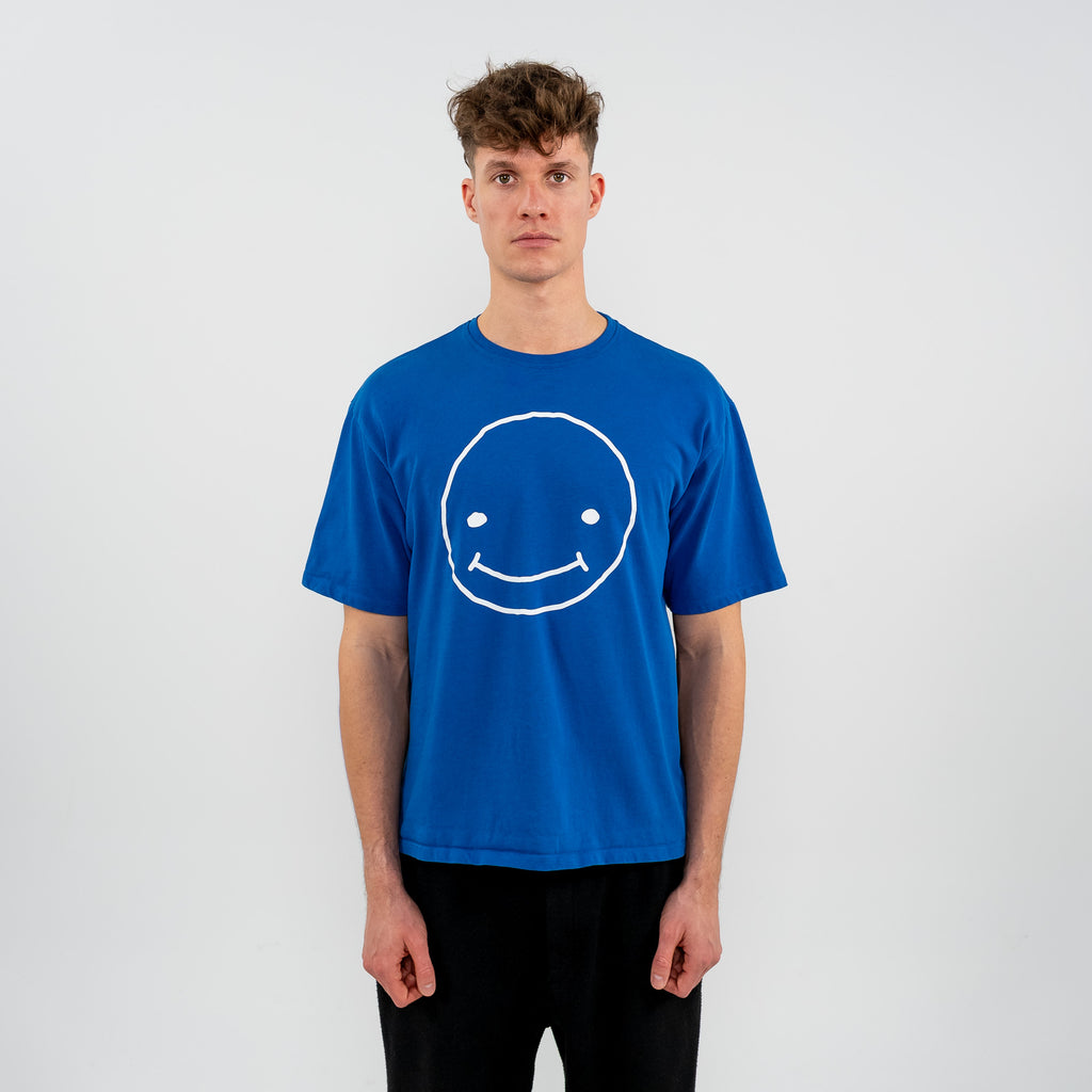 Smileyface Shirt blau