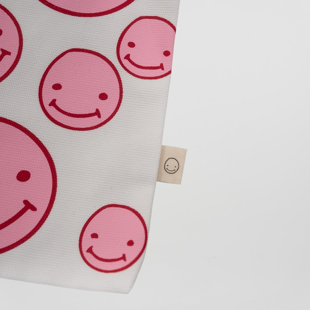 Smileyface Tasche pink